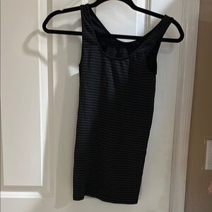 Black and Gray Striped Dress